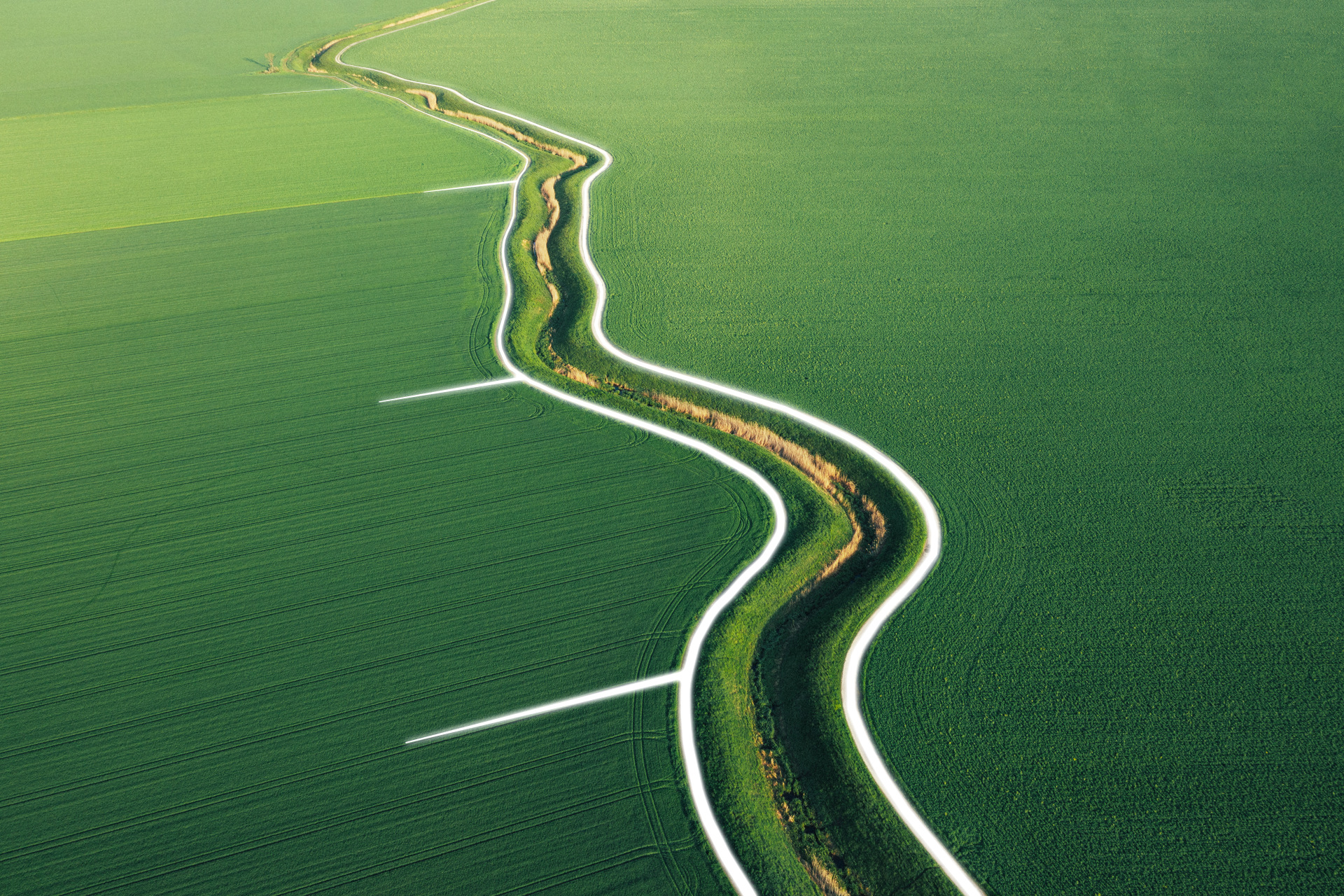 Aerial of the Julier Pass in Switzerland
